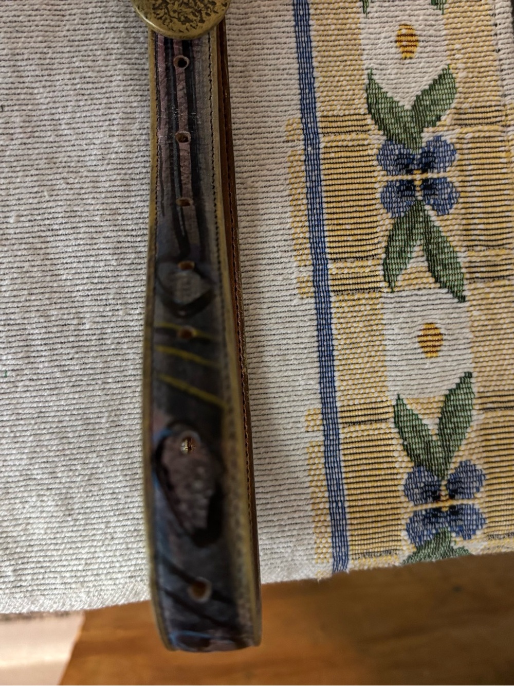 Jane Yoo Leather Handpainted Belt - Picture 6 of 6